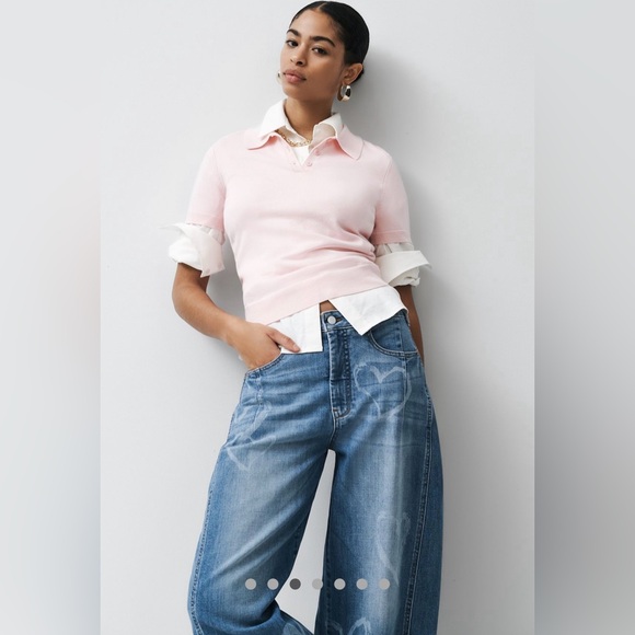 Anthropologie Pilcro Heart Kenna Mid-rise Heritage Barrel Jeans - Picture 4 of 7